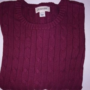 St. John's Bay Cable Knit Sweater-Size Large